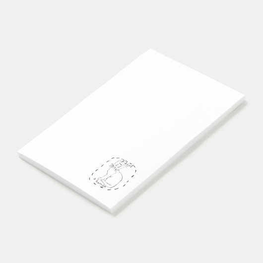 Adoptier eines Menschen Post-it Klebezettel (angewinkelt)