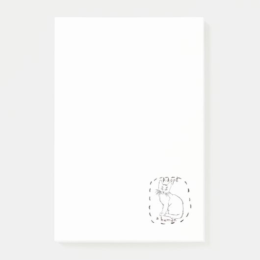 Adoptier eines Menschen Post-it Klebezettel (Vorderseite)