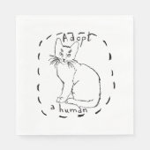 Adoptier eines Menschen Serviette (Vorderseite)