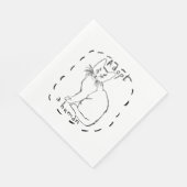 Adoptier eines Menschen Serviette (Ecke)