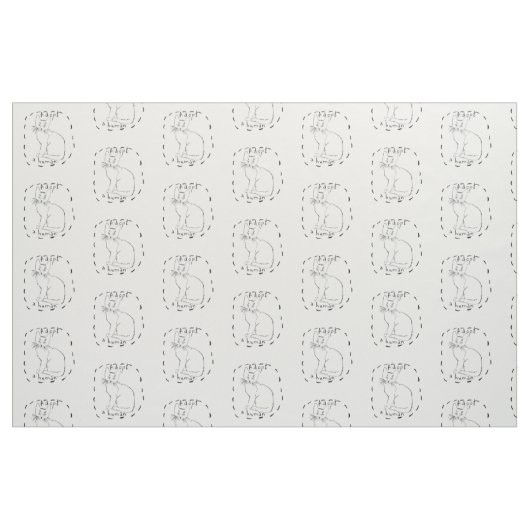 Adoptier eines Menschen Stoff (Fat Quarter (45,7 x 55,9 cm))