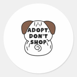 Adoptier eines Pet-Tages | Aufkleber zur Rettung