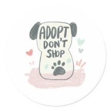Adoptier eines Pet-Tages | Aufkleber zur Rettung