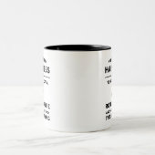 Adoptier eines rauen Collie Happiness Zweifarbige Tasse (Mittel)