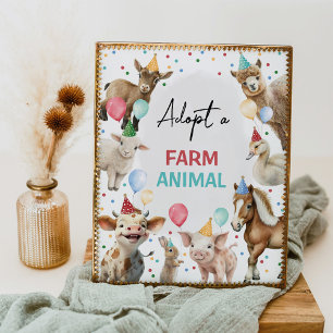 Adoptier eines Tierschutzschilds Poster