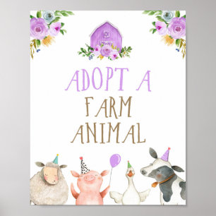 Adoptier eines Tierzüchtungsschiffs zum Geburtstag Poster