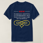 Adoptier eines übergewachsenen Mannes Funny Bridge T-Shirt (Design vorne)