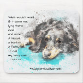 Adoptier eines Unterhemmers - Dackel Mousepad (Vorne)