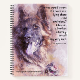 Adoptier eines Unterhemmers - Deutscher Hirte Notizblock