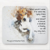 Adoptier eines Unterschlupf - Beagle Mousepad (Vorne)