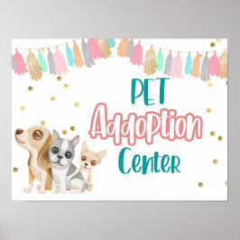 Adoptier eines Welpen, Pawty, Welpe-Party, Kindert Poster