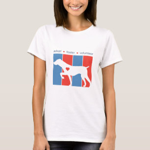 Adoptier Foster Volunteer! Logo-Hund-T - Shirt