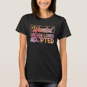 Adoptier Gotcha Gewollt Chosen Love Wasserfarbe Ad T-Shirt (Vorderseite)