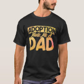 Adoptier Gotcha macht Vater Wasserfarbener Adoptio T-Shirt (Vorderseite)