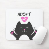Adoptier - Hintergrundfarbe auswählen Mousepad (Mit Mouse)