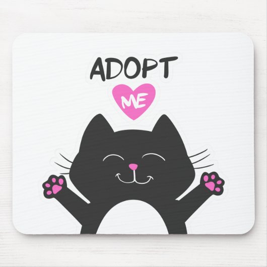 Adoptier - Hintergrundfarbe auswählen Mousepad (Vorne)