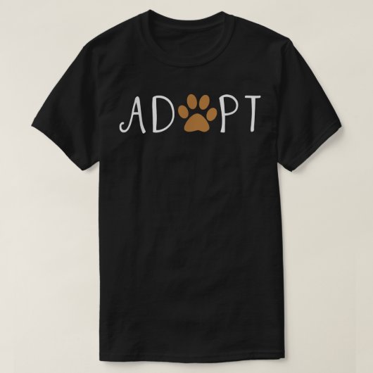 Adoptier Hunde oder Katzen Haustier Rescue Tiersch T-Shirt (Design vorne)