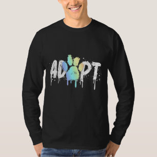 Adoptier Katzen Hunde Tierrettung 1 T-Shirt