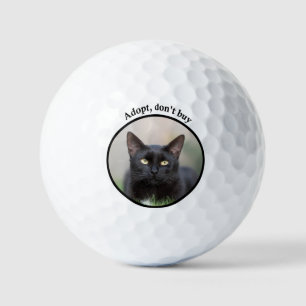 Adoptier, kaufe keine Katzen-Golfbälle Golfball