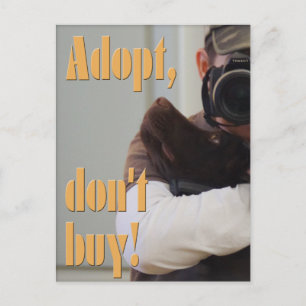 Adoptier, kaufe nicht! - Fuxart Postkarte