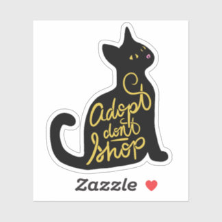 Adoptier keine Black Cat Adoption kaufen Aufkleber