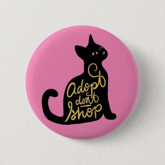 Adoptier keine Black Cat Adoption kaufen Button