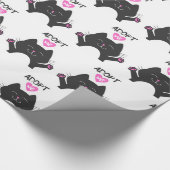 Adoptier mir - Hintergrundfarbe auswählen Geschenkpapier (Ecke)