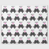 Adoptier mir - Hintergrundfarbe auswählen Geschenkpapier (Flach)