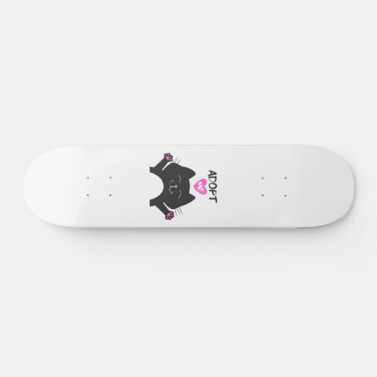 Adoptier mir - Hintergrundfarbe auswählen Skateboard (Horizontal)