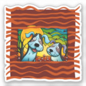 "Adoptier mir". Individuell-geschnittener Vinylauf Aufkleber (Vorderseite)