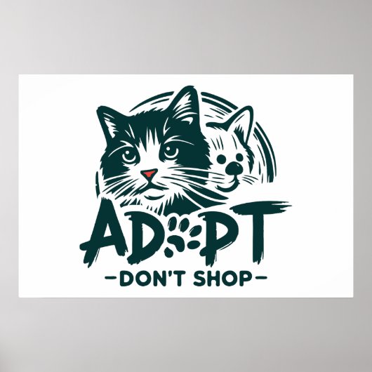 Adoptier nicht einkaufen 1 poster (Vorne)