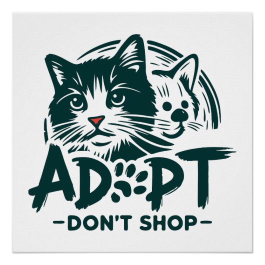Adoptier nicht einkaufen 1 poster (Vorderseite)