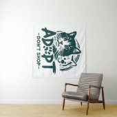 Adoptier nicht einkaufen 1 wandteppich (Beispiel (Horizontal))