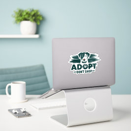 Adoptier nicht einkaufen 2 aufkleber