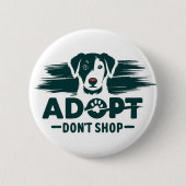 Adoptier nicht einkaufen 2 button (Vorderseite)
