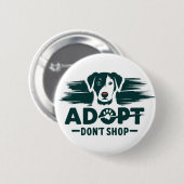 Adoptier nicht einkaufen 2 button (Vorne & Hinten)