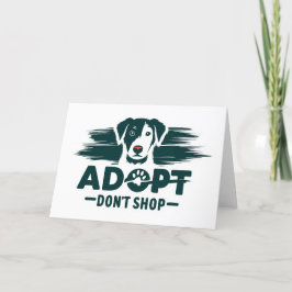 Adoptier nicht einkaufen 2 dankeskarte
