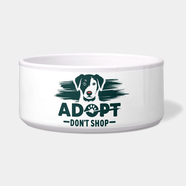 Adoptier nicht einkaufen 2 napf (Vorderseite)