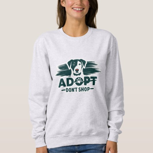 Adoptier nicht einkaufen 2 sweatshirt (Vorderseite)