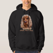 ADOPTIER, NICHT EINKAUFEN (Englisch Cocker Spanisc Hoodie (Vorderseite)