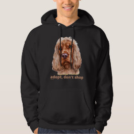 ADOPTIER, NICHT EINKAUFEN (Englisch Cocker Spanisc Hoodie
