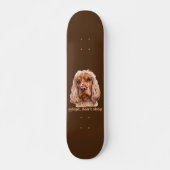 ADOPTIER, NICHT EINKAUFEN (Englisch Cocker Spanisc Skateboard (Vorne)