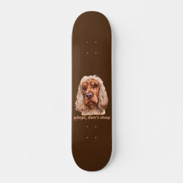 ADOPTIER, NICHT EINKAUFEN (Englisch Cocker Spanisc Skateboard
