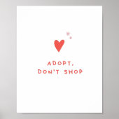 Adoptier nicht einkaufen poster (Vorne)