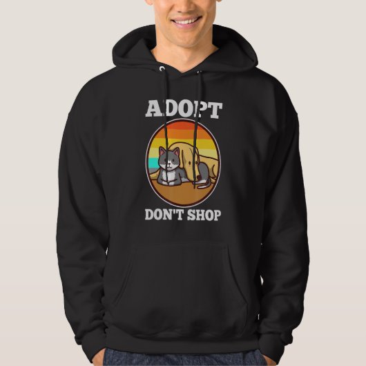 Adoptier nicht kaufen hoodie (Vorderseite)
