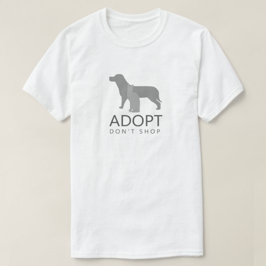 Adoptier nicht kaufen T-Shirt (Design vorne)