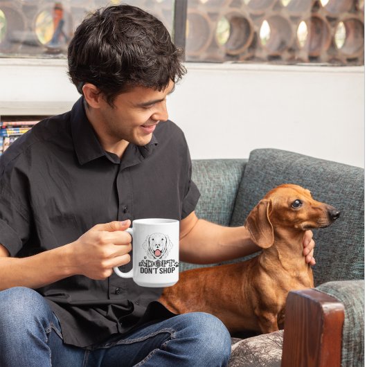Adoptier nicht Obdachlosen-Rettungshund kaufen Kaffeetasse