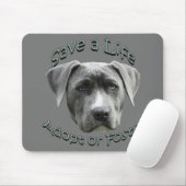 Adoptier oder Foster ein Hund, der große Hunde bra Mousepad (Mit Mouse)