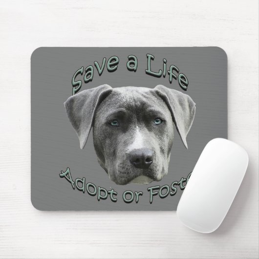 Adoptier oder Foster ein Hund, der große Hunde bra Mousepad (Mit Mouse)