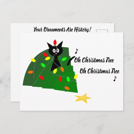 Adoptier: ♪ Oh Weihnachtsbaum ♪ Postkarte (Vorne/Hinten)